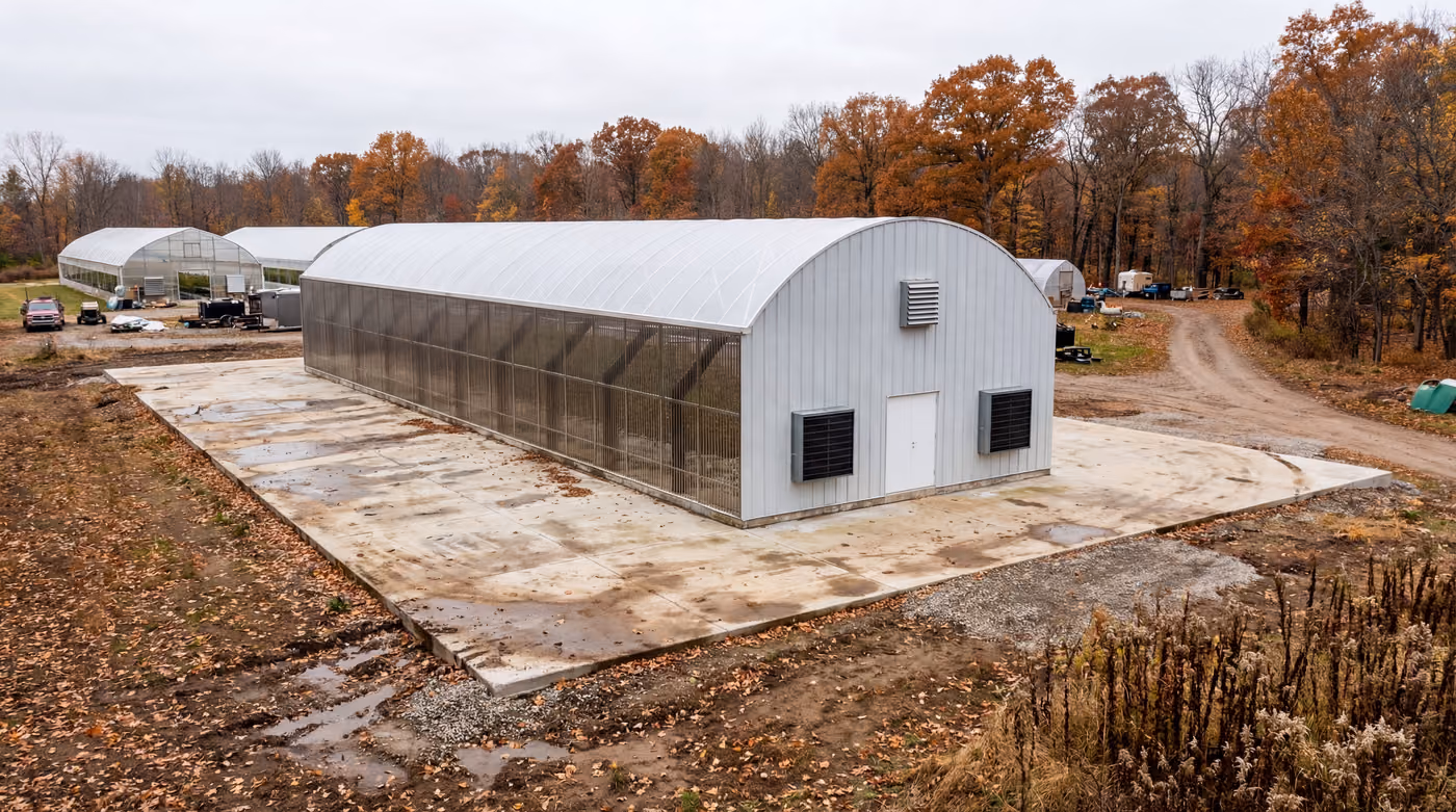 American Roots greenhouse installed in georgia